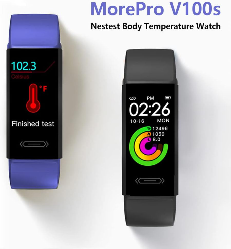 Revolutionary Fitness Activity Tracker: IP68 Waterproof Smart Watch with Heart Rate, Blood Pressure, and Body Temperature Monitoring for All Ages