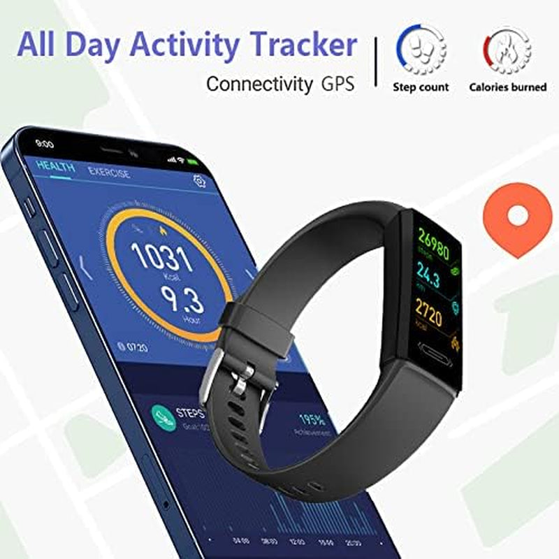 Revolutionary Fitness Activity Tracker: IP68 Waterproof Smart Watch with Heart Rate, Blood Pressure, and Body Temperature Monitoring for All Ages