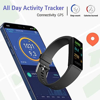 Revolutionary Fitness Activity Tracker: IP68 Waterproof Smart Watch with Heart Rate, Blood Pressure, and Body Temperature Monitoring for All Ages